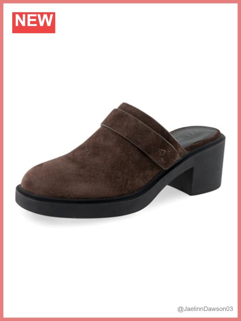 Aerosoles Women's Gunda Suede Block Heel Mules Slip On Comfort Shoes